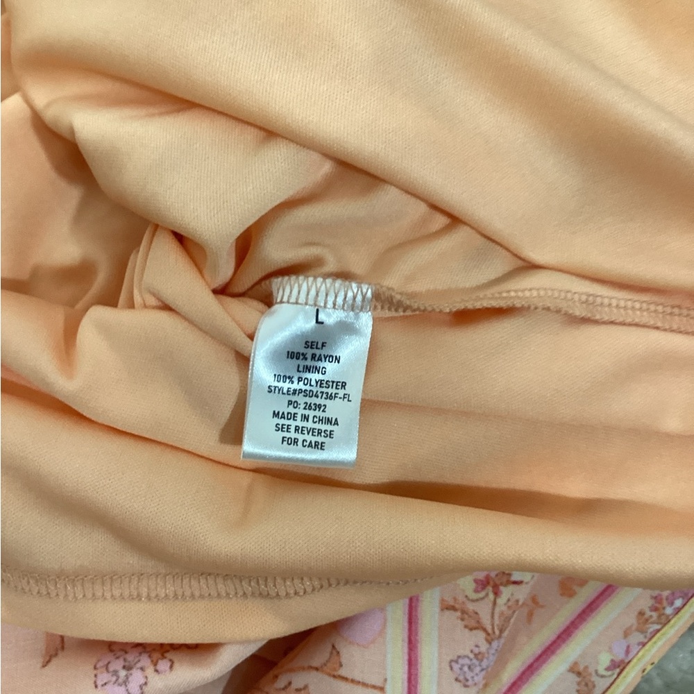 Baltic Born Peach Floral Midi Dress - Picture 11 of 12